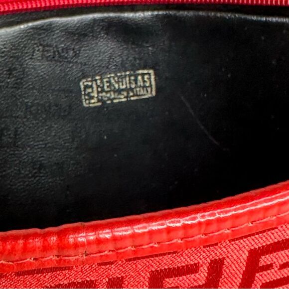 Vintage Fendi Clutch Monogram Canvas Leather - Picture 9 of 10